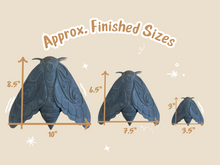 Load image into Gallery viewer, Moth Pottery Template for Slab Building/ 3 Sizes/ Instant PDF Download