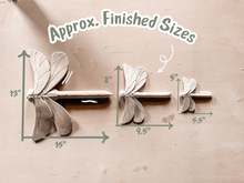 Load image into Gallery viewer, Dragonfly Pottery Template for Slab Building/ 3 Sizes/ Instant PDF Download